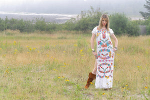 60s hippie boho oaxacan dress 