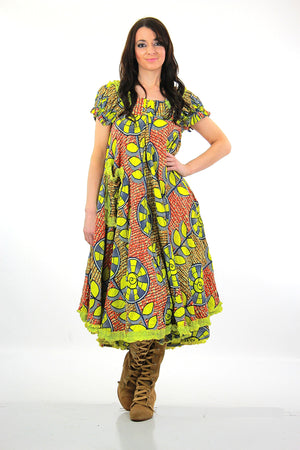 1960s Psychedelic hippie Boho floral tent dress - shabbybabe
 - 3