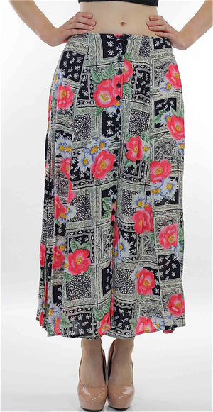 Vintage Boho Hippie Floral Button down maxi skirt - shabbybabe
 - 5