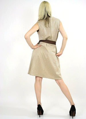 60s Mod dolly Aline space age dress sleeveless - shabbybabe
 - 3