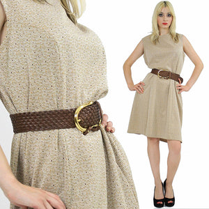 60s Mod dolly Aline space age dress sleeveless - shabbybabe
 - 2