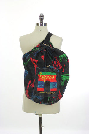 Vintage 80s Duffel bag Backpack - shabbybabe
 - 2