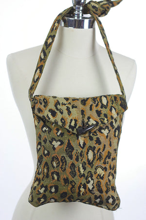 Boho Tapestry bag Leopard print Cross body Hippie purse - shabbybabe
 - 2
