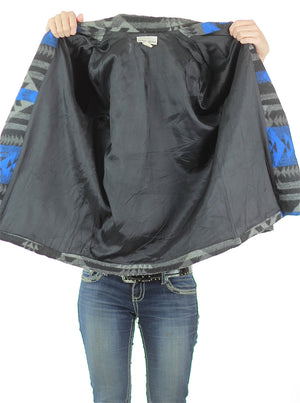 80s Southwestern Boho geometric blanket jacket - shabbybabe
 - 5