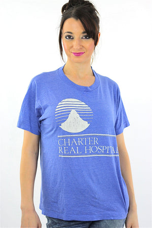 Medical shirt Blue Charter Real Hospital Tshirt L - shabbybabe
 - 2