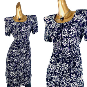Vintage 90s grunge dress cottagecore floral print prairie mini sundress