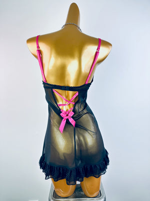 Vintage fairy coquette bustier slip dress