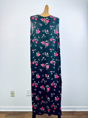 Vintage 90s grunge dress floral print prairie sundress