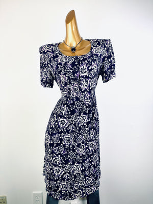 Vintage 90s grunge dress cottagecore floral print prairie mini sundress
