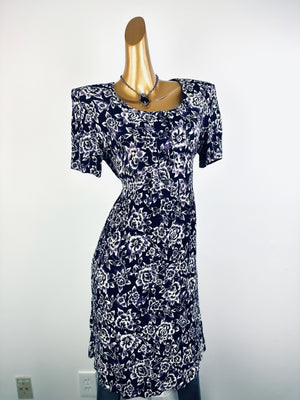 Vintage 90s grunge dress cottagecore floral print prairie mini sundress