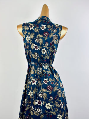 Vintage 90s grunge dress cottagecore floral print prairie midi sundress