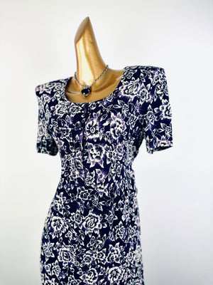 Vintage 90s grunge dress cottagecore floral print prairie mini sundress