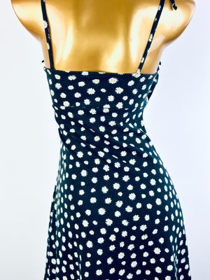 Vintage 90s grunge dress cottagecore floral print prairie mini sundress