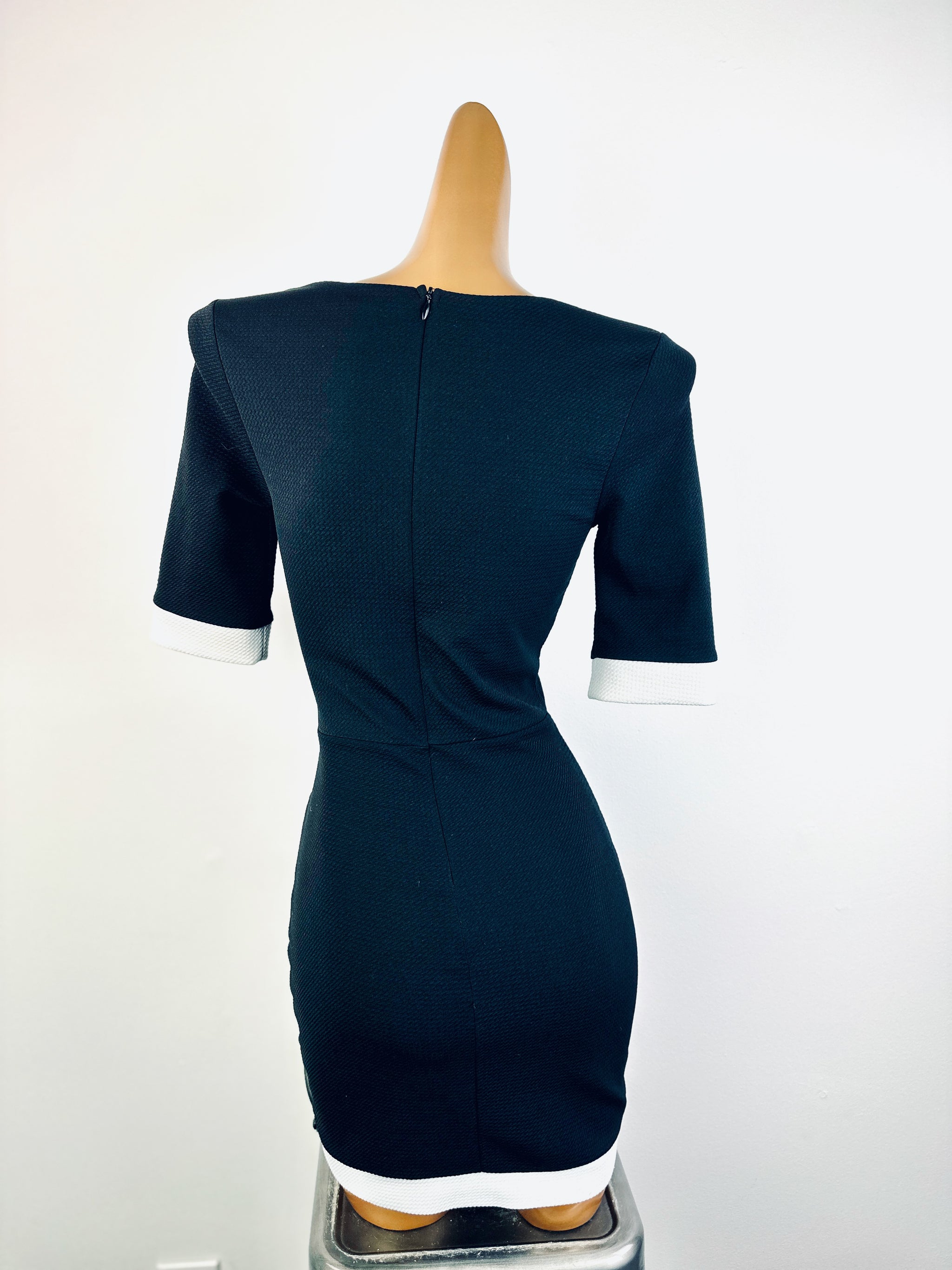 Vintage preppy black mini dress Vintage preppy black mini dress