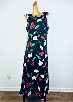 Vintage 90s grunge dress floral print prairie sundress