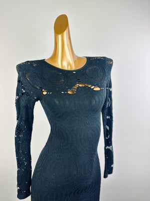 Vintage sheer goth mini dress