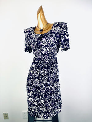 Vintage 90s grunge dress cottagecore floral print prairie mini sundress