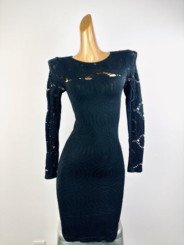 Vintage sheer goth mini dress