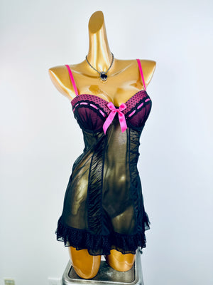 Vintage fairy coquette bustier slip dress