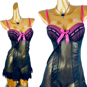 Vintage fairy coquette bustier slip dress