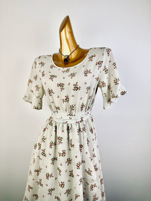 Vintage 90s grunge dress floral print prairie midi sundress