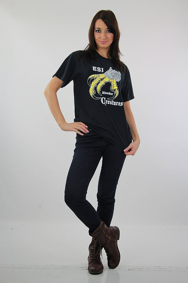 eagle shirt animal tee black claw print Vintage 1990s grunge Bleacher Creatures tshirt short sleeve Medium