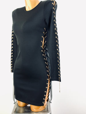 Vintage goth corset mini dress