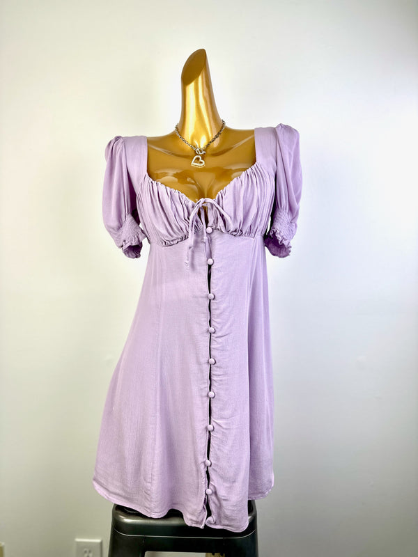 Vintage 90s grunge dress cottagecore prairie peasant mini sundress