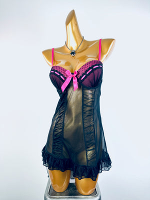 Vintage fairy coquette bustier slip dress