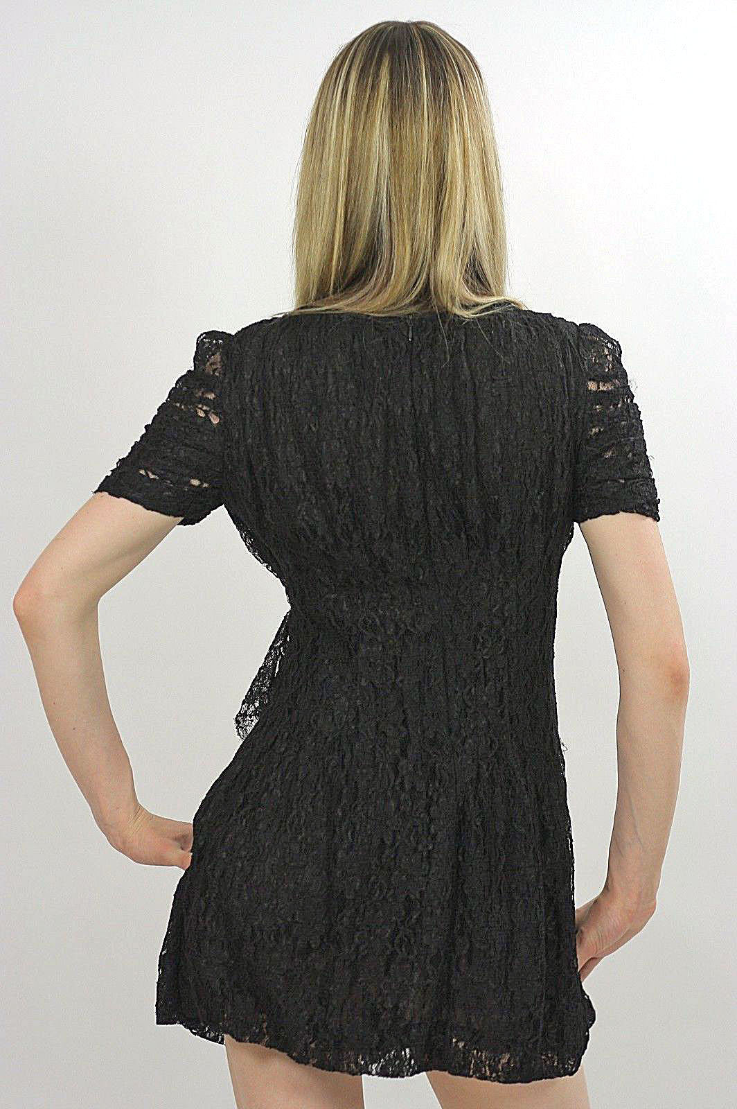 Vintage 90s grunge boho sheer lace party mini dress - shabbybabe Vintage 90s grunge boho sheer lace party mini dress - shabbybabe