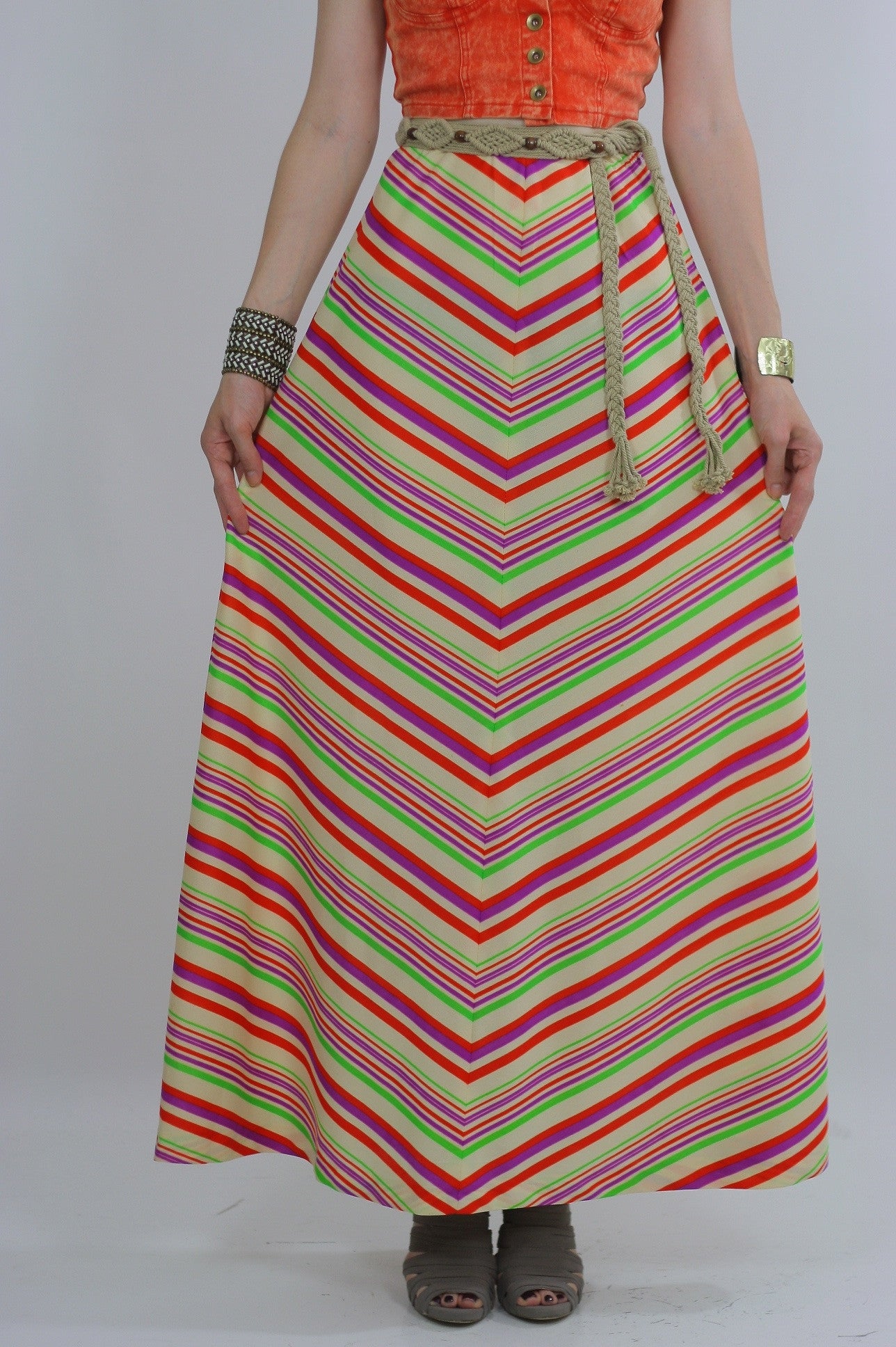 Boho Hippie Maxi Skirt