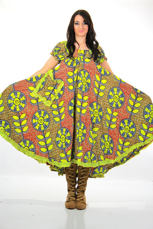 1960s Psychedelic hippie Boho floral tent dress - shabbybabe
 - 1