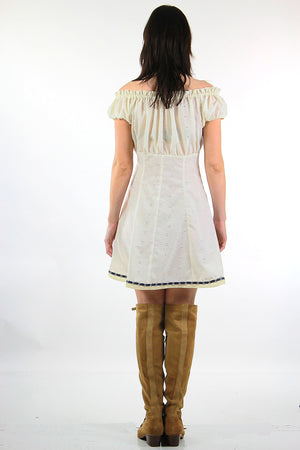Hopeless Romantic Off Shoulder Lace Peasant dress - shabbybabe
 - 4