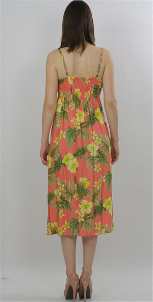 Vintage 90s Boho Hippie tropical floral party maxi sun dress - shabbybabe
 - 2