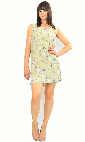 Vintage 90s Grunge Boho Hippie mini floral mini dress - shabbybabe
 - 1
