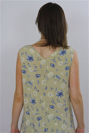 Vintage 90s Grunge Boho Hippie mini floral mini dress - shabbybabe
 - 4