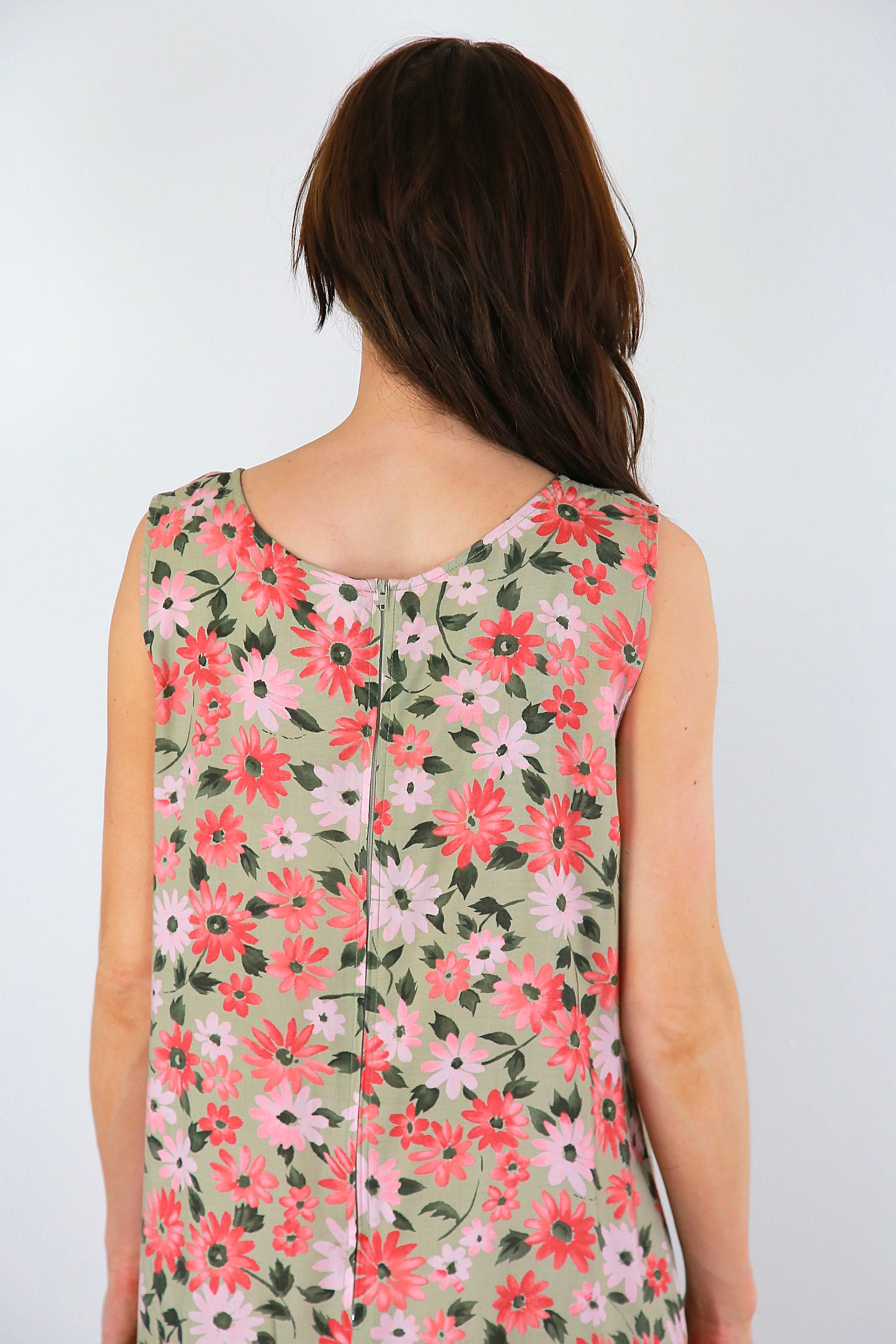 Vintage 90s tropical floral dress grunge floral mini loose fit sleeveless dress XL Vintage 90s tropical floral dress grunge floral mini loose fit sleeveless dress XL