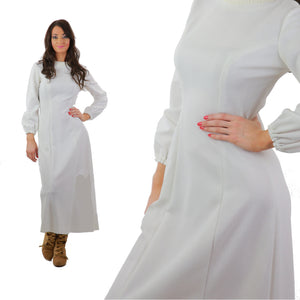 White Boho maxi dress Hippie wedding dress  long sleeve Genuine vintage