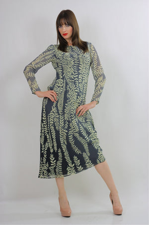 Grunge dress Boho dress  Hippie dress Draped 80s Grecian Goddess dress Sheer Border Prairie dress Festival Dress Small Medium - shabbybabe
 - 1