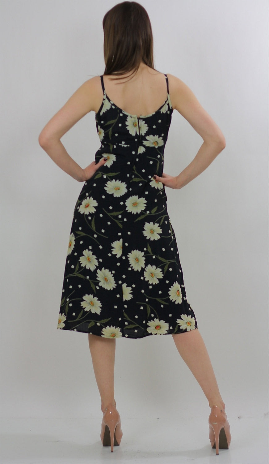 Vintage 90s grunge sunflower dress Boho patchwork sundress tiered sleeveless S/M - shabbybabe Vintage 90s grunge sunflower dress Boho patchwork sundress tiered sleeveless S/M - shabbybabe