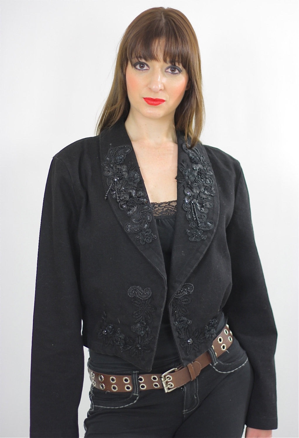 Goth blazer top