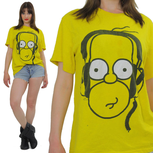 Vintage Homer Simpson Tshirt  Homer Simpson Tee shirt Homer Simpson Costume Homer Simpson T Homer Simpson Beach shirt  XL Cartoon Beachcover - shabbybabe
 - 1