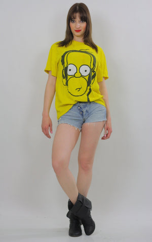 Vintage Homer Simpson Tshirt  Homer Simpson Tee shirt Homer Simpson Costume Homer Simpson T Homer Simpson Beach shirt  XL Cartoon Beachcover - shabbybabe
 - 2