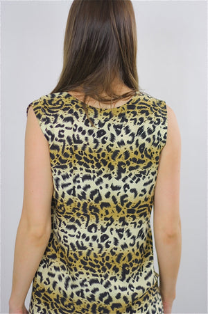 80s Ombre Animal print leopard mini dress - shabbybabe
 - 5