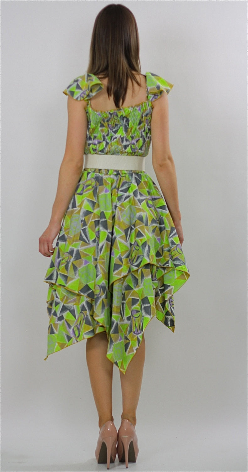 neon tribal dress Neon Yellow Tribal Native Costume Set