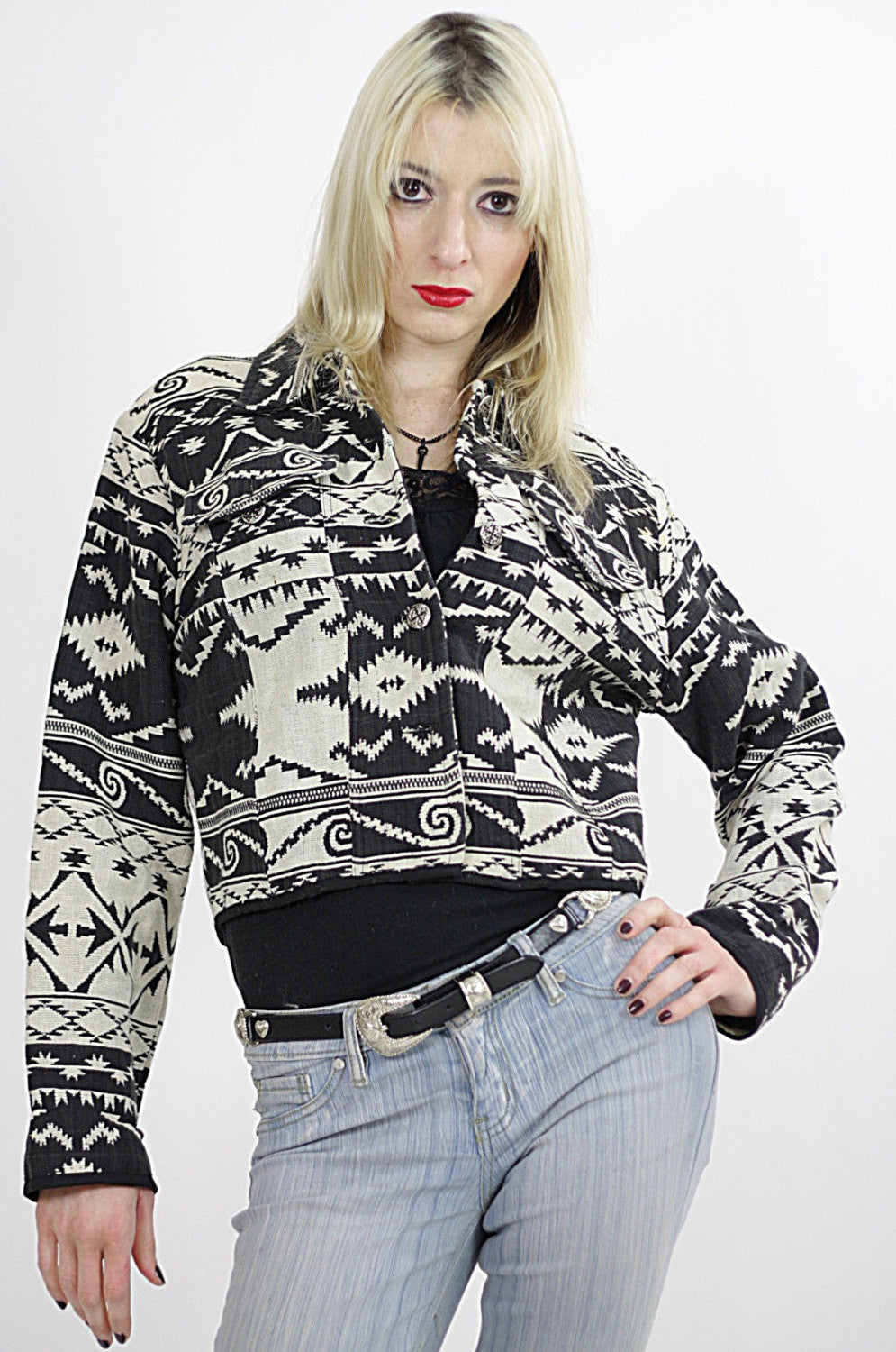 White clearance ethnic jacket