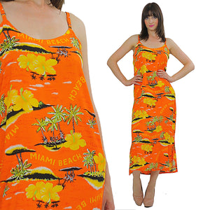 Vintage 90s Boho Hippie Miami Beach Tropical sun dress - shabbybabe
 - 5