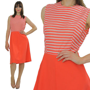 Vintage 60s Boho Hippie Mod striped mini dress - shabbybabe
 - 5