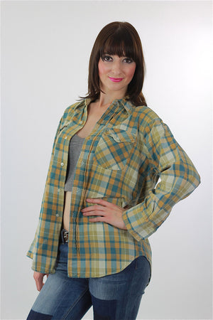 Vintage Heavyweight flannel shirt - shabbybabe
 - 3