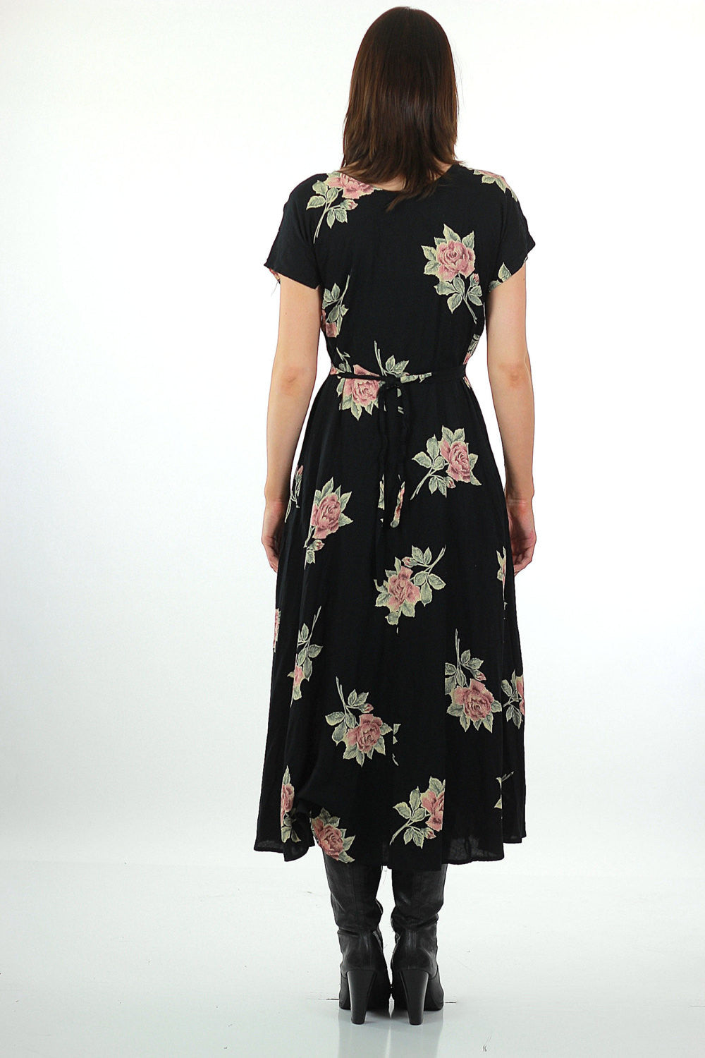 Authentic vintage floral grunge dress Garden Party Scoop Neck Bohemian M - shabbybabe Authentic vintage floral grunge dress Garden Party Scoop Neck Bohemian M - shabbybabe